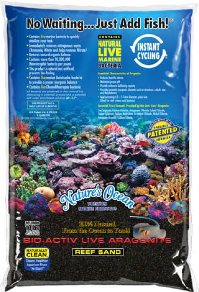 Nature's Ocean Live Black Beach Sand 0.5-1.7mm 4,54Kg